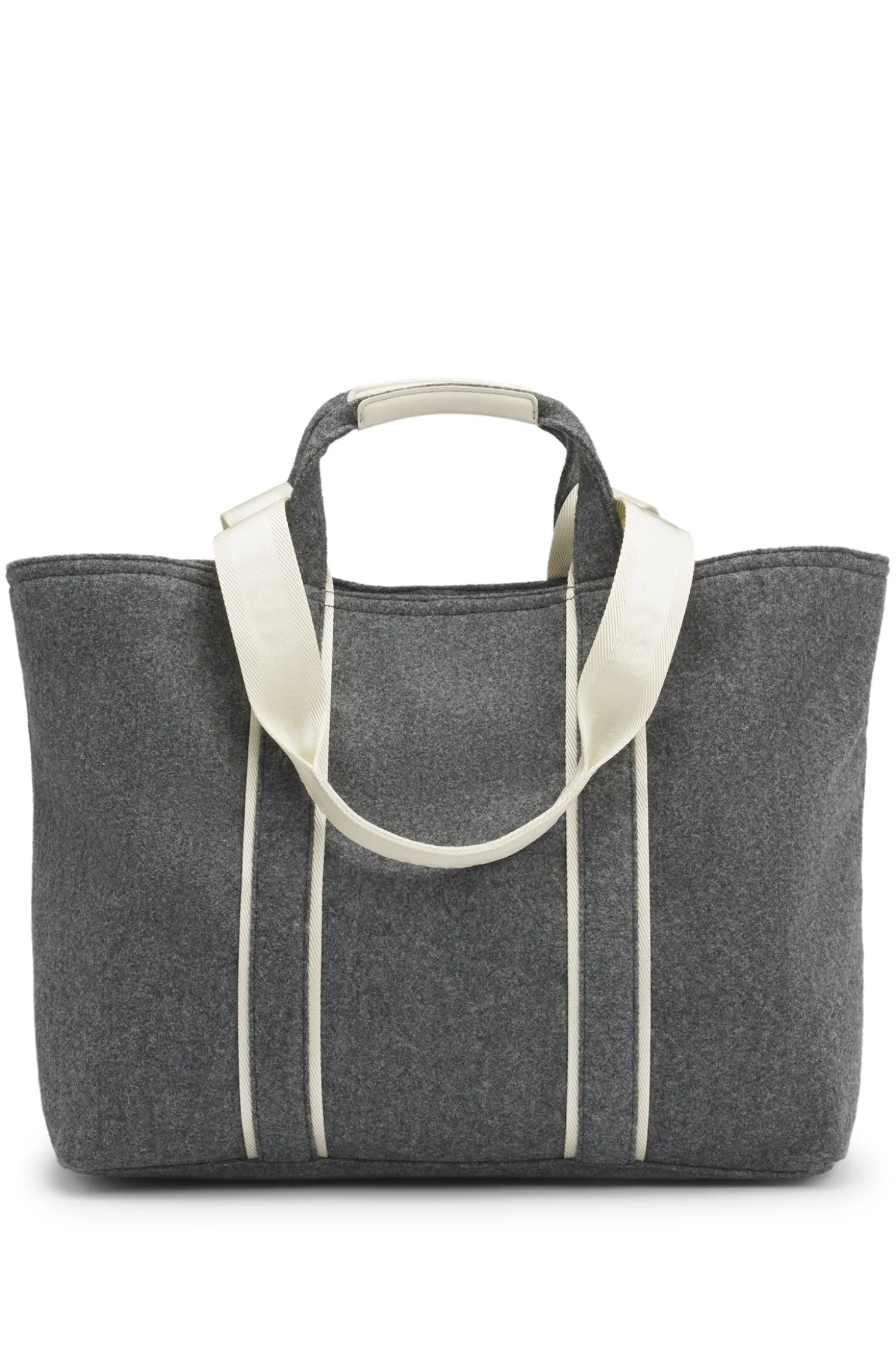 Fabric tote bag with contrast logo