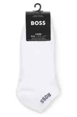 Five-pack of ankle-length socks with logo details