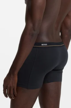 Five-pack of logo-waistband stretch-cotton boxer briefs