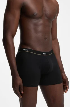 Five-pack of logo-waistband stretch-cotton boxer briefs