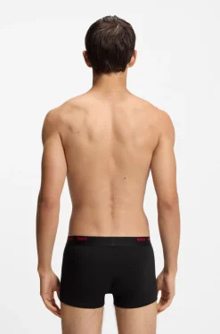 Five-pack of logo-waistband trunks in stretch cotton