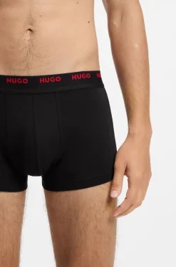 Five-pack of logo-waistband trunks in stretch cotton