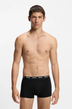 Five-pack of logo-waistband trunks in stretch cotton
