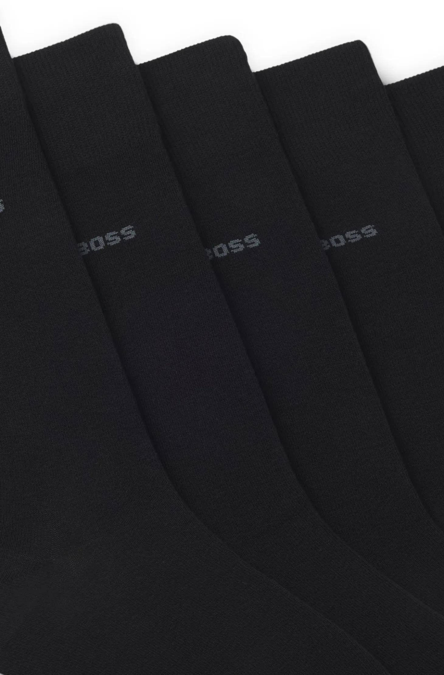 Five-pack of regular-length socks in a cotton blend