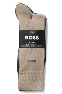 Five-pack of regular-length socks in a cotton blend
