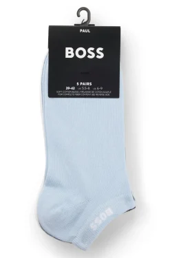 Five-pack of soft combed-cotton ankle socks