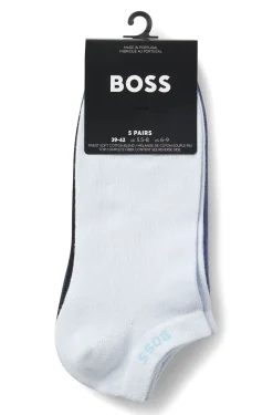 Five-pack of soft combed-cotton ankle socks