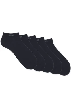 Five-pack of soft combed-cotton ankle socks