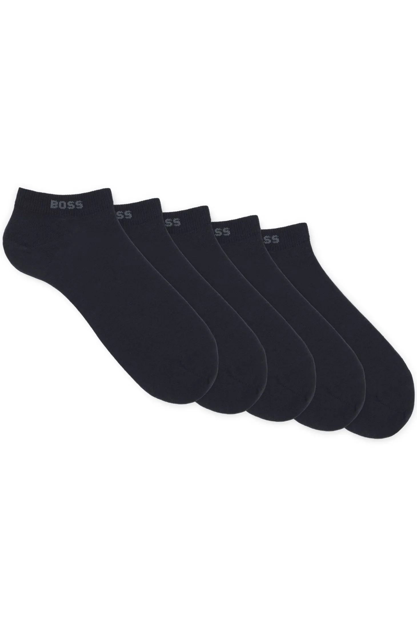 Five-pack of soft combed-cotton ankle socks