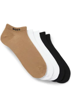 Five-pack of soft combed-cotton ankle socks