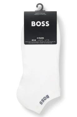 Five-pack of soft combed-cotton ankle socks