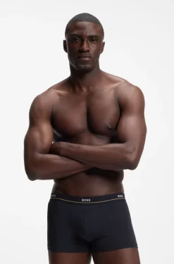 Five-pack of stretch-cotton trunks with logo waistbands