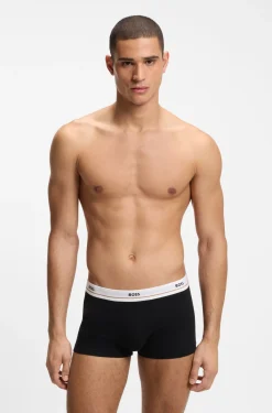 Five-pack of stretch-cotton trunks with logo waistbands