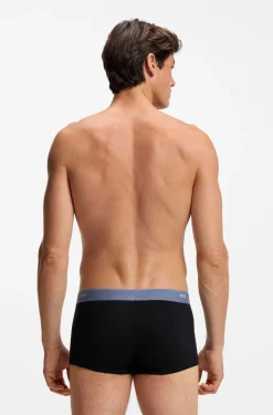 Five-pack of stretch-cotton trunks with logo waistbands