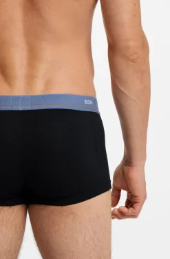 Five-pack of stretch-cotton trunks with logo waistbands