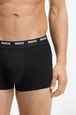 Five-pack of stretch-cotton trunks with logo waistbands