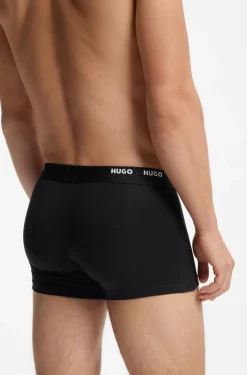 Five-pack of stretch-cotton trunks with logo waistbands