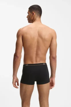 Five-pack of stretch-cotton trunks with logo waistbands