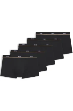 Five-pack of trunks in stretch cotton