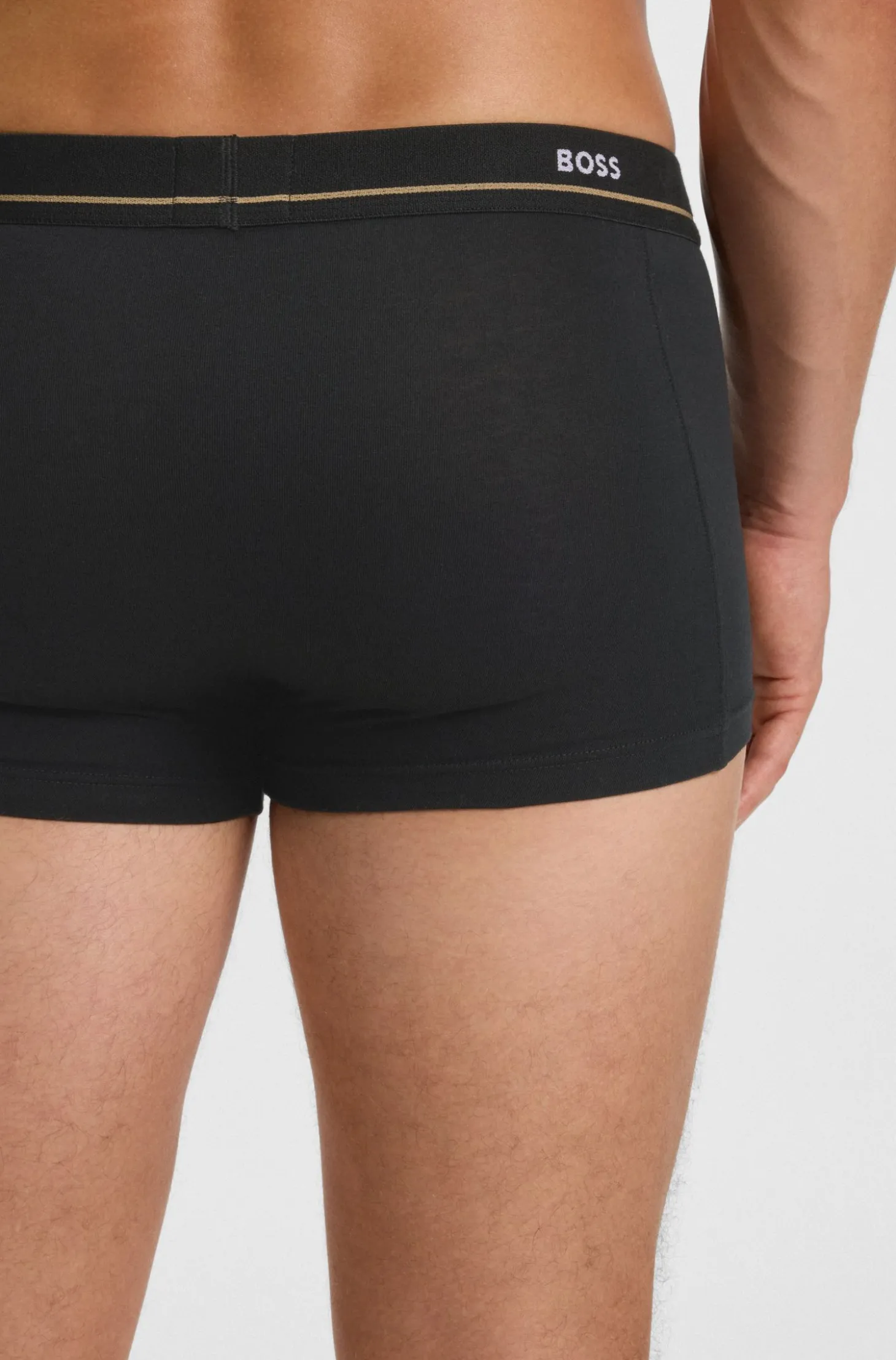 Five-pack of trunks in stretch cotton