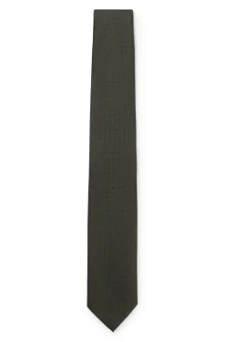 Formal tie with jacquard pattern