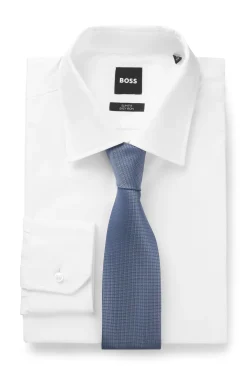Formal tie with jacquard pattern