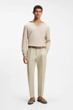 Formal trousers in a cotton blend