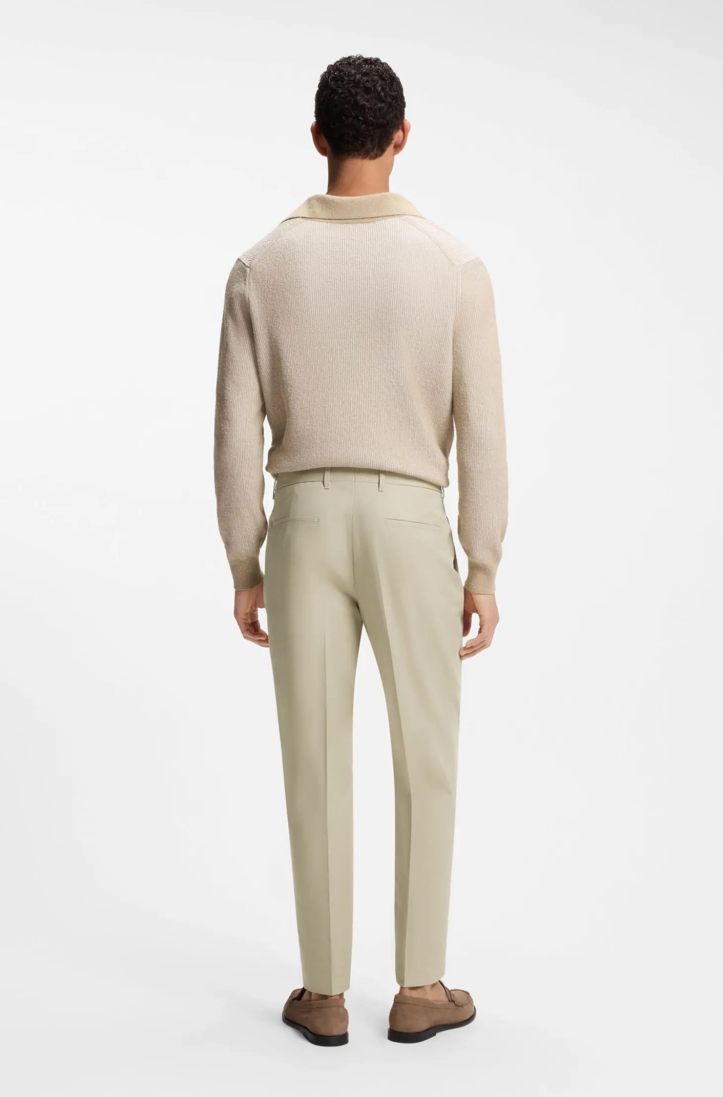 Formal trousers in a cotton blend
