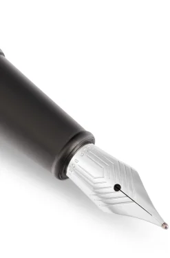 Fountain pen with camel cap trim