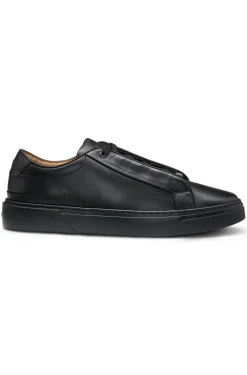 Gary trainers in brushed leather with elastic laces