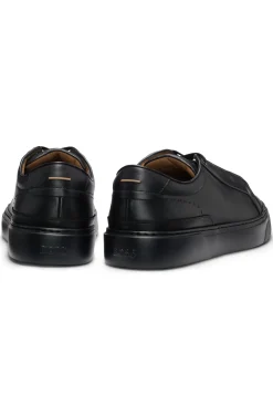 Gary trainers in brushed leather with elastic laces