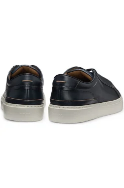 Gary trainers in brushed leather with elastic laces