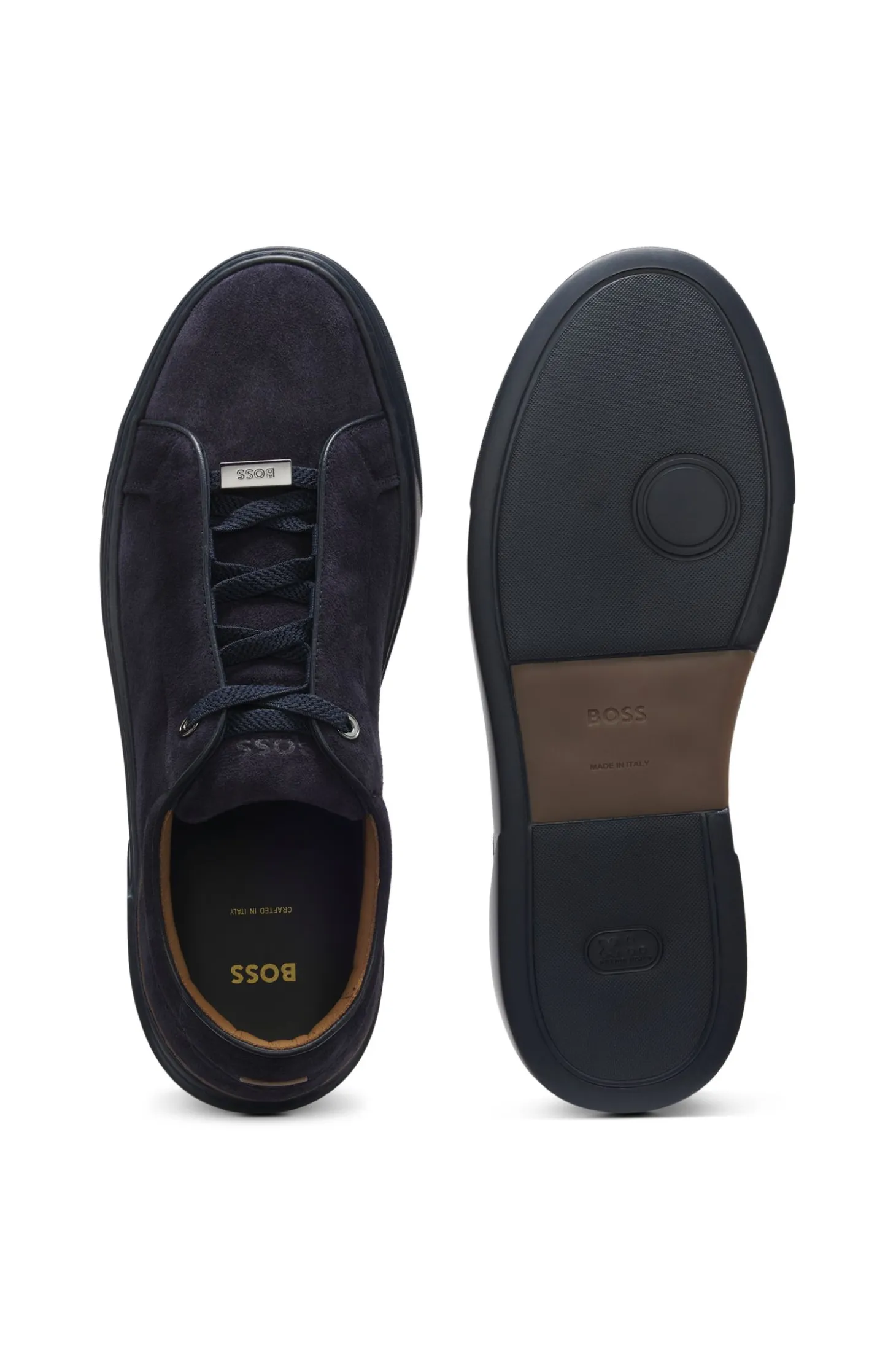 Gary trainers in suede with elastic lacing system