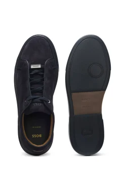 Gary trainers in suede with elastic lacing system