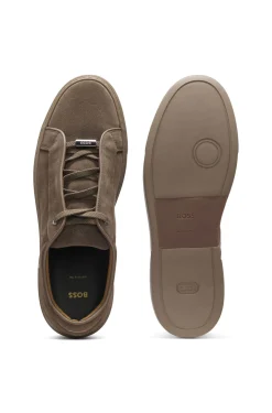 Gary trainers in suede with elastic lacing system