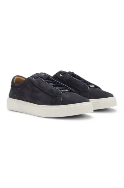 Gary trainers in suede with elastic lacing system
