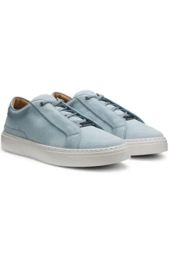 Gary trainers in suede with elastic lacing system