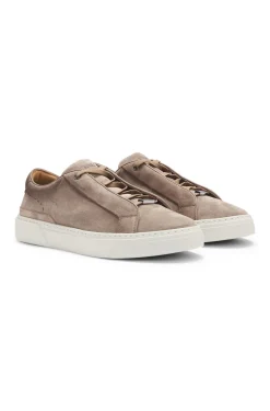 Gary trainers in suede with elastic lacing system