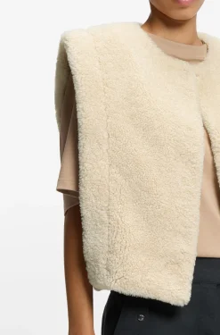 Gilet in plush teddy