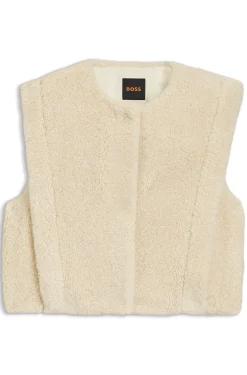 Gilet in plush teddy