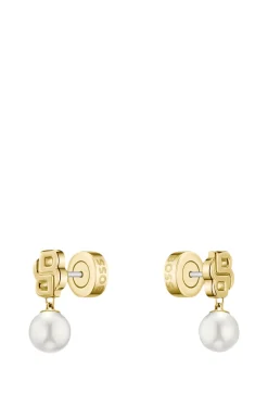 Gold-tone earrings with Double B monogram