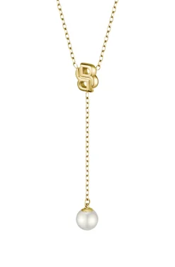 Gold-tone necklace with Double B monogram