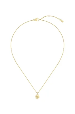 Gold-tone necklace with Double B monogram pendant