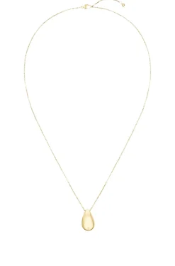 Gold-tone necklace with drop pendant
