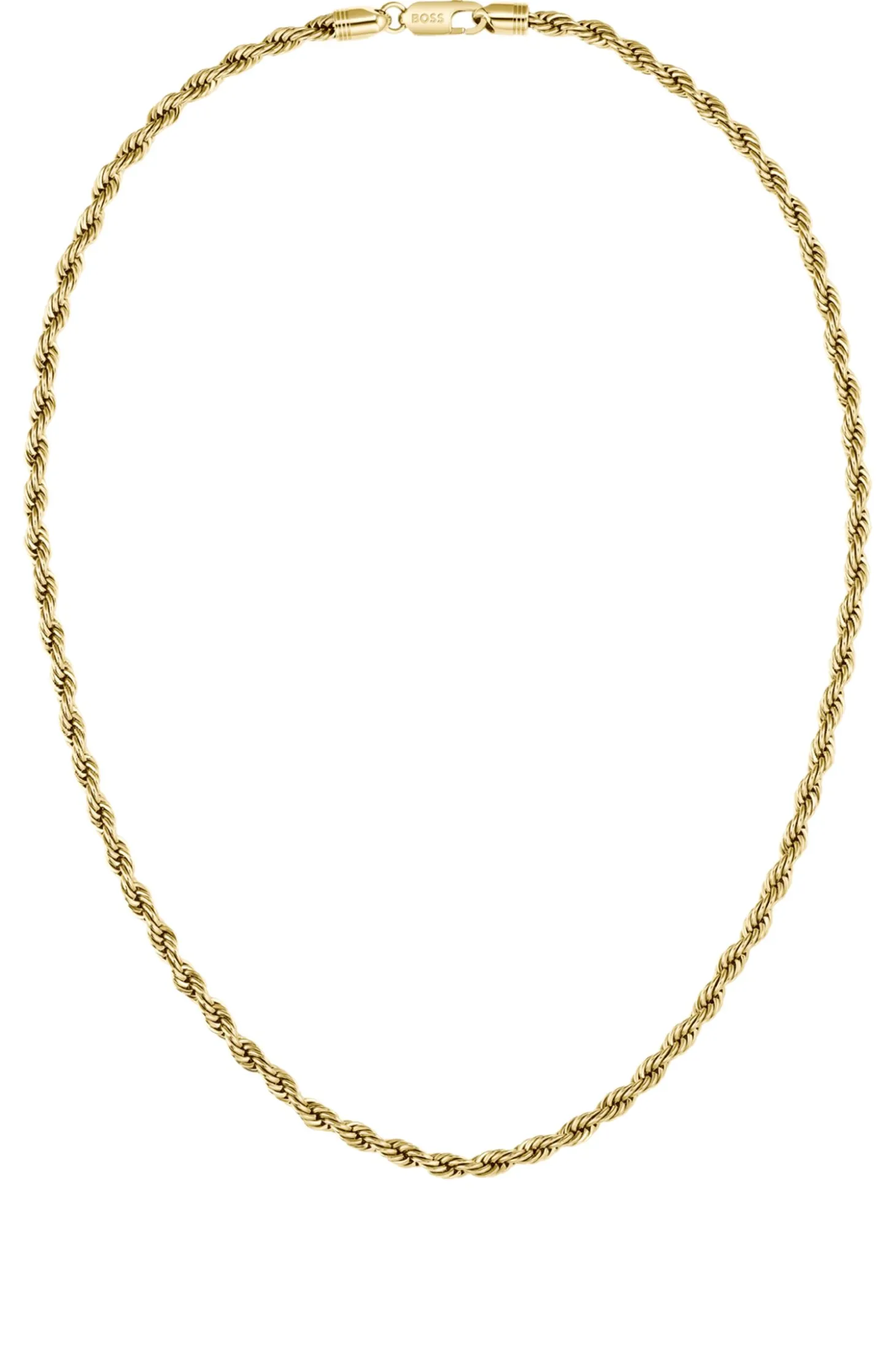 Gold-tone necklace with rope-style chain
