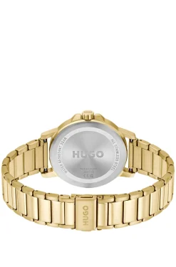 Gold-tone watch with tonal dial and bracelet