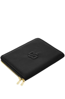 Grained black A5 conference folder with Double B monogram