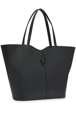 Grained tote bag with Double B monogram
