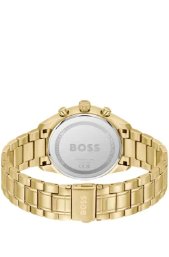 GRAND PRIX 40 Gold-tone watch with silver-white dial