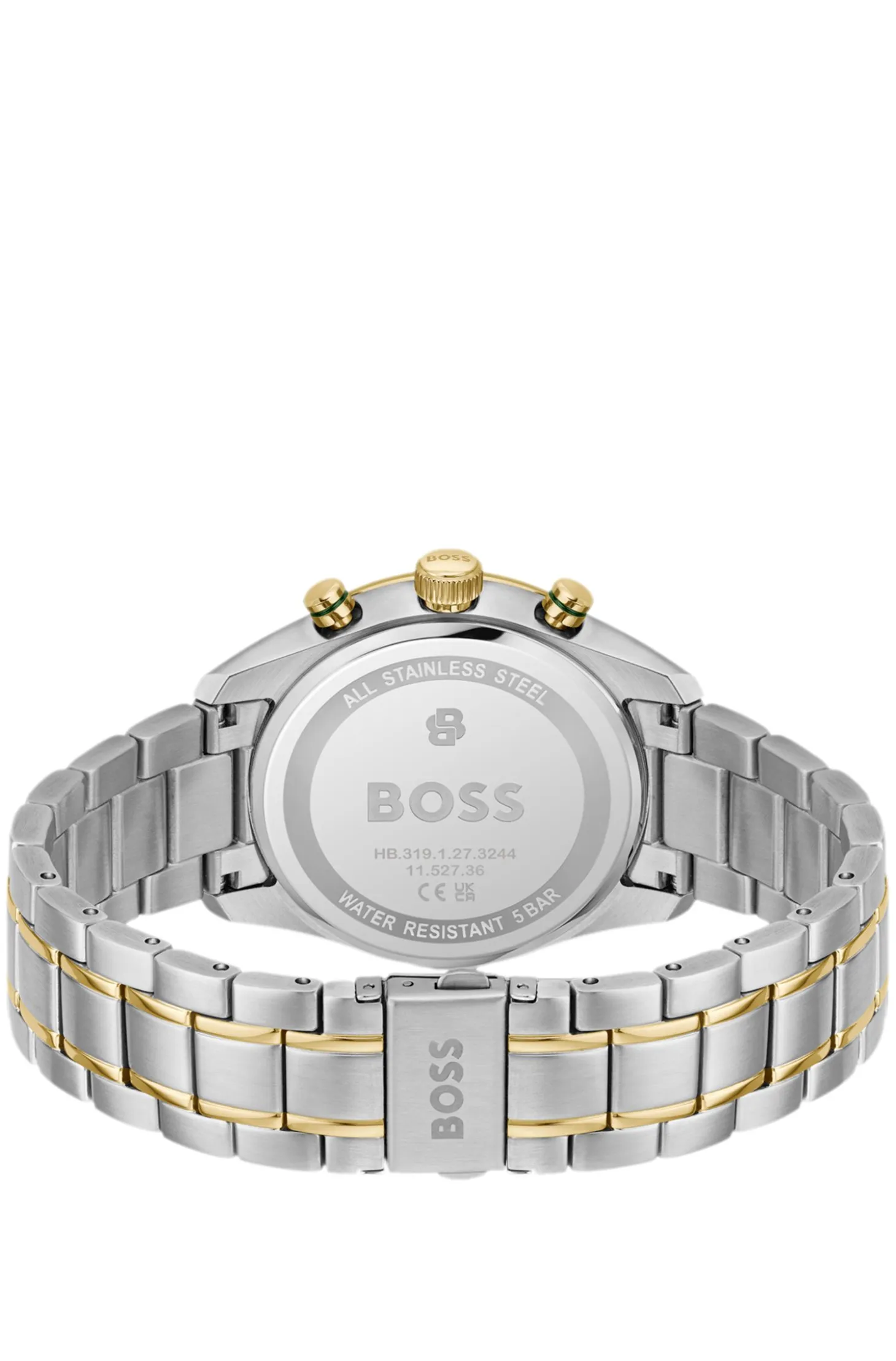 Grand Prix Vitesse two-tone watch with green dial